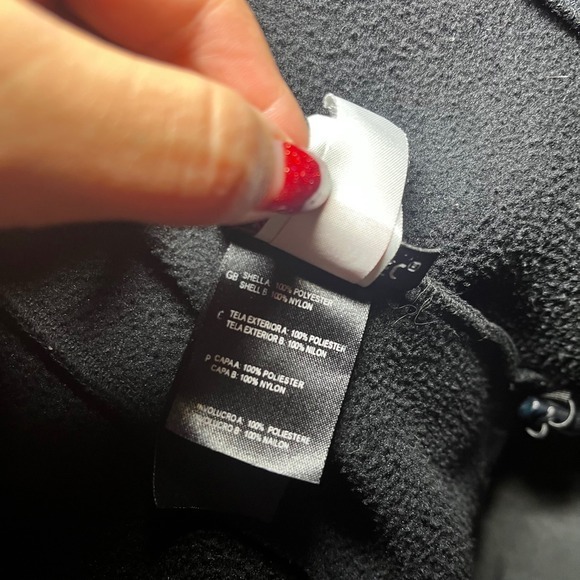 The North Face Women's Denali Fleece Jacket Black Full Zip PolarTec Warm Layer M - Picture 7 of 12